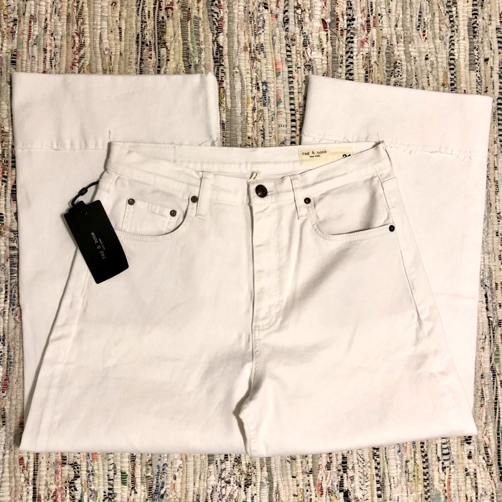 “NEW” rag & bone The Andi High-Rise Wide Leg Cuff - Picture 3 of 7